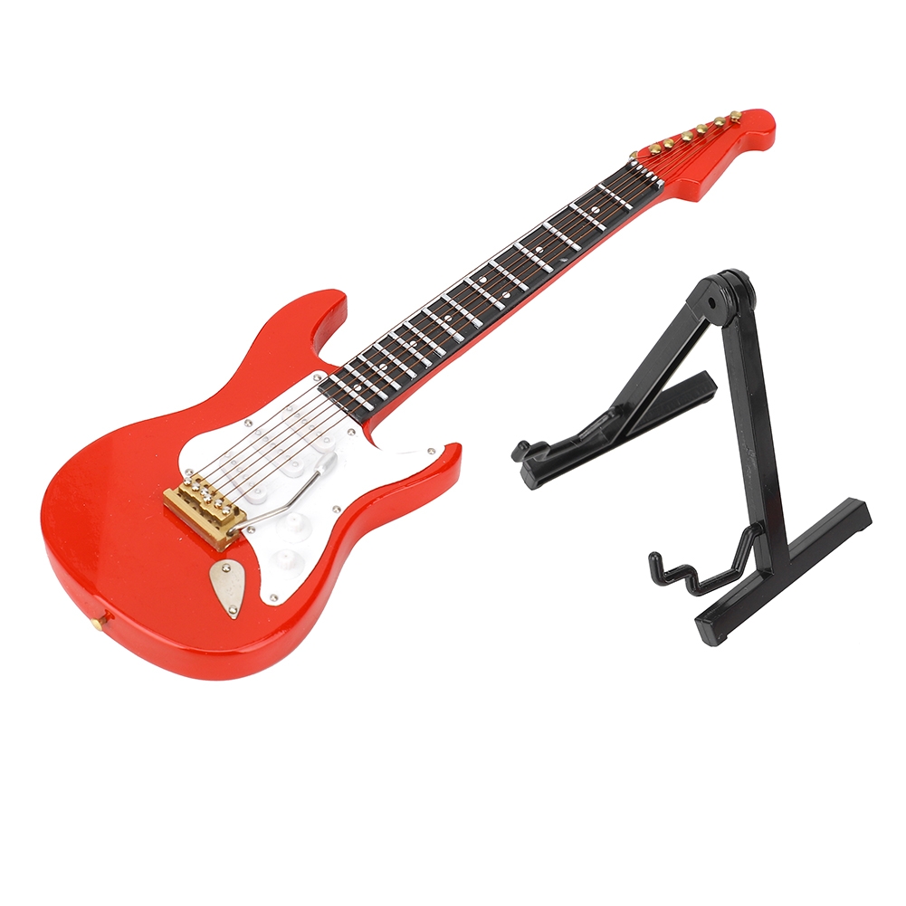 Musical Instrument ____ - 미니어처 레드 일렉트릭 기타 모델 악기