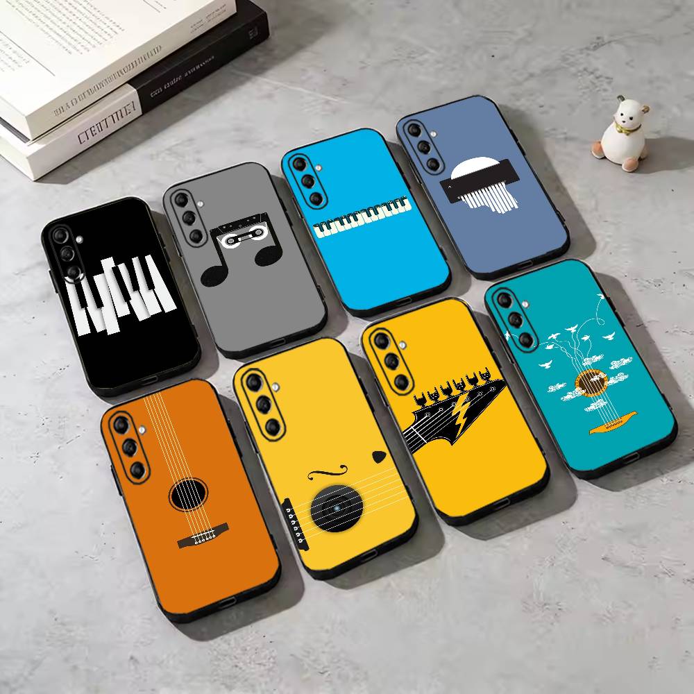 Musical Instrument Quotes - 삼성 갤럭시 A73,A72,A71,A70,A53,A52,A51, 기타용 미니멀 플랫