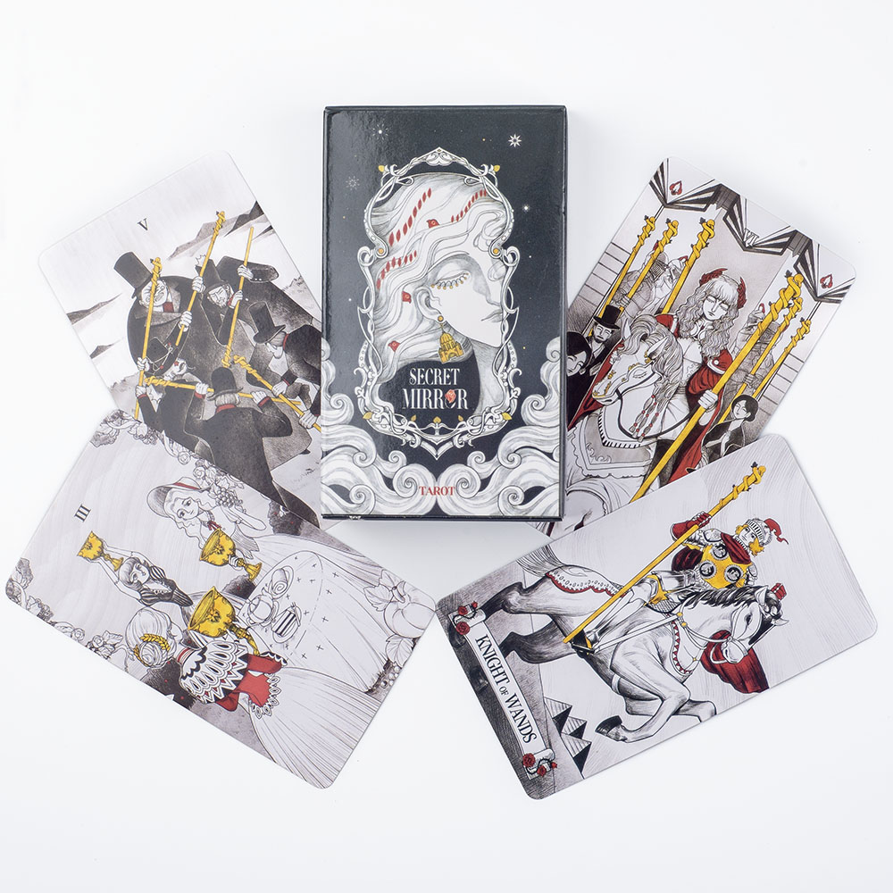 Musical Instrument Symbols - 시크릿 미러 타로 카드 10.3*6cm 흑백
