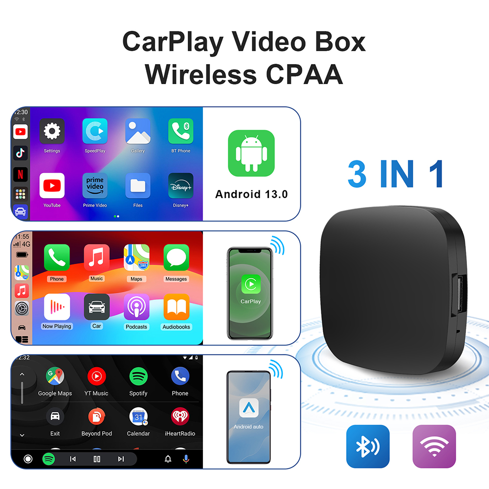 새로운 3 in 1 무선 Carplay 및 안드로이드  - Musical Instrument Box 리뷰 및 가격