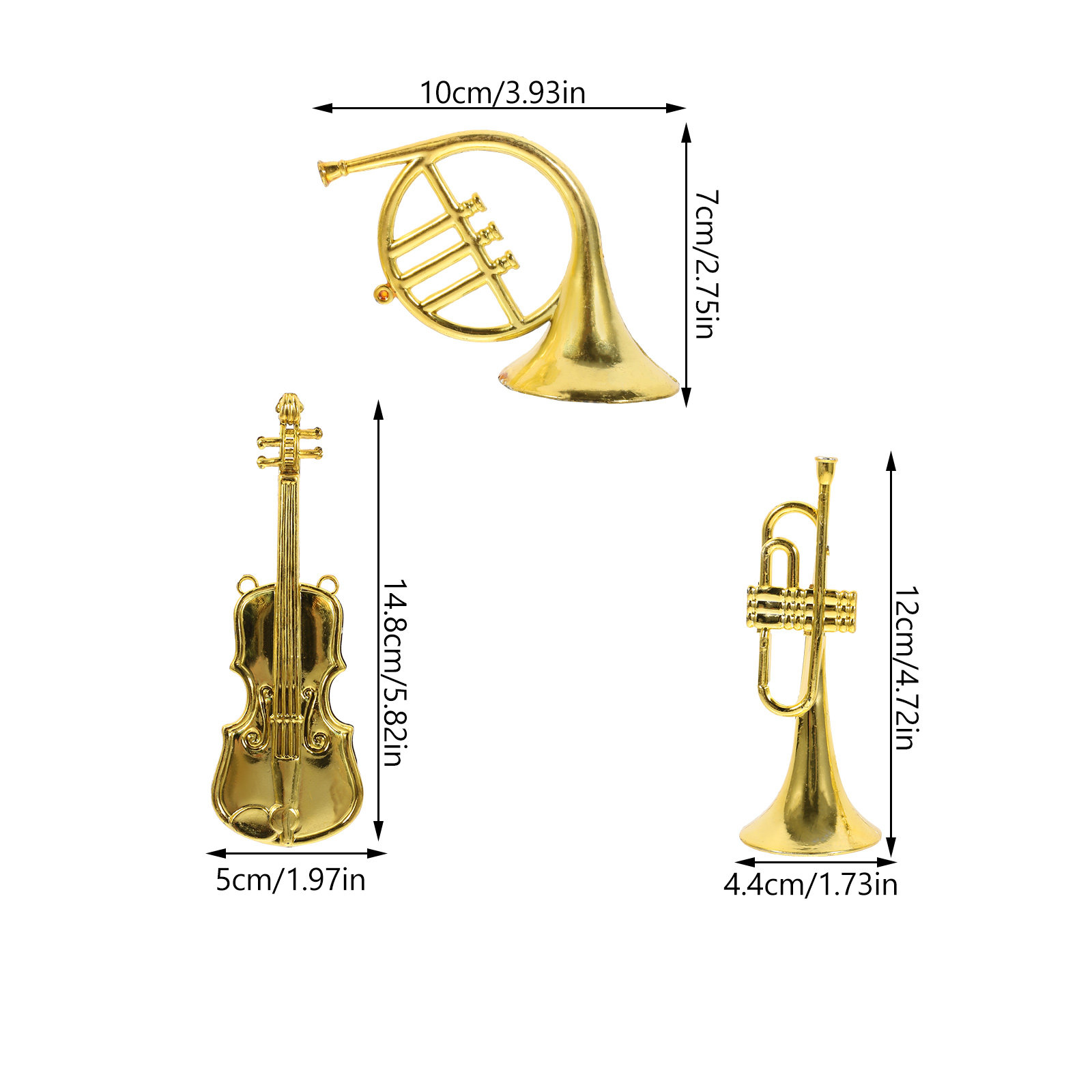 12Pcs 크리스마스 미니 악기 플라스틱 작은 미니어처 - Musical Instrument Xmas Ornaments 리뷰 및 가격