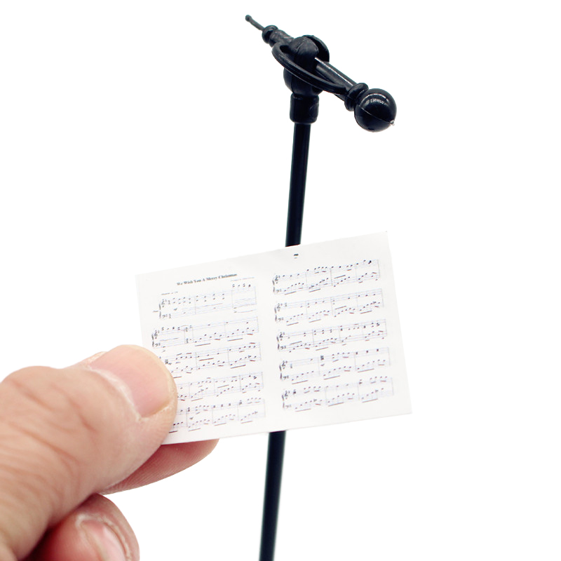 1:12 인형 집 미니어처 마이크 시트 음악 조합 악기 - Musical Instrument Images 리뷰 및 가격