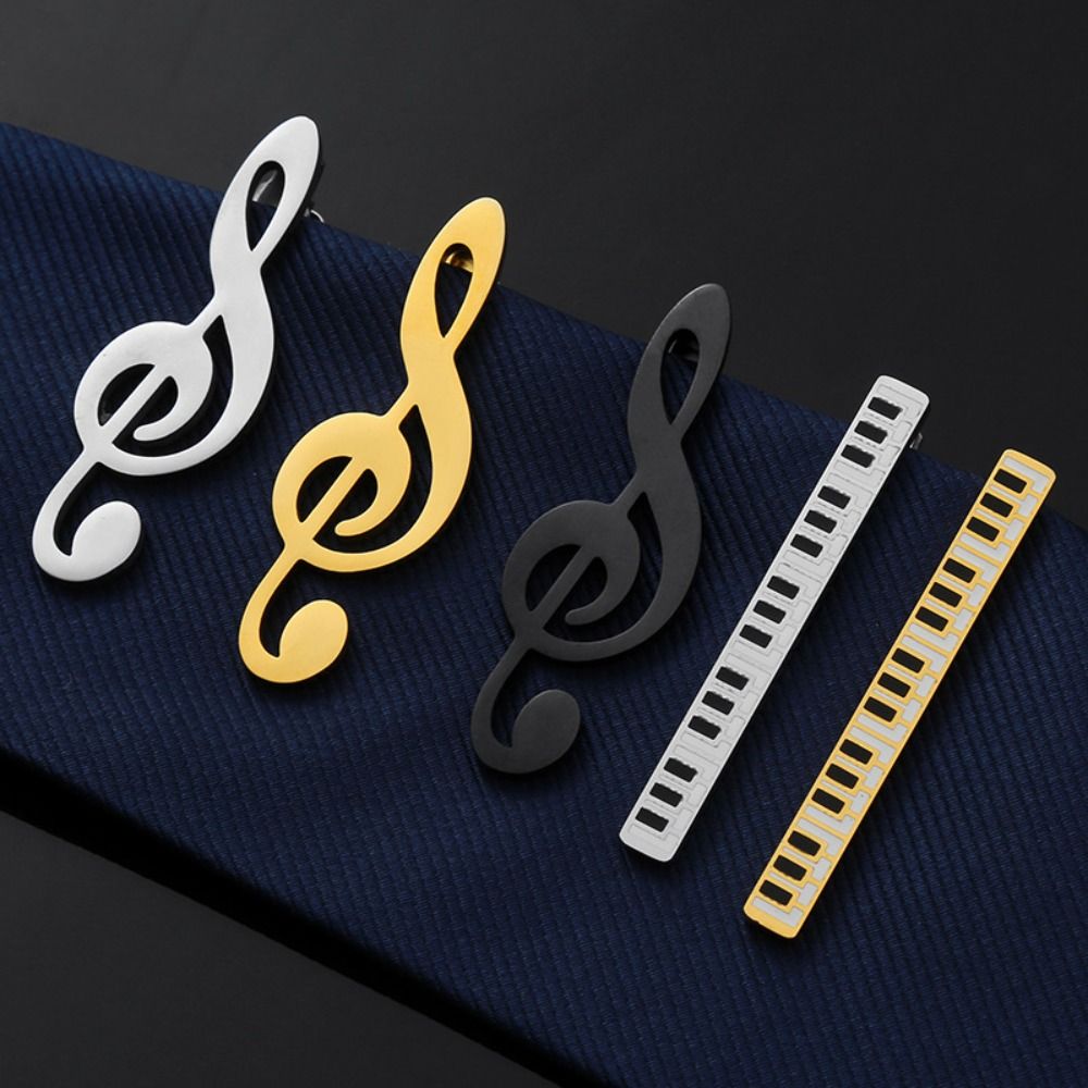 패션 고음 음자리표 기타 타이 클립 악기 티타늄 스틸  - Musical Instrument Symbols 리뷰 및 가격