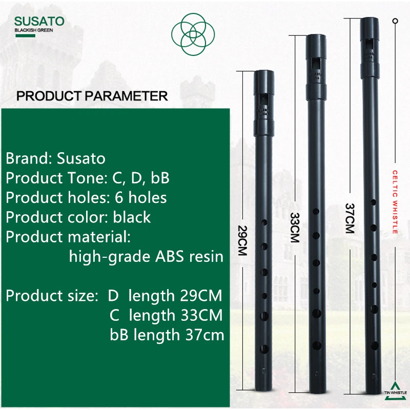 Susato 1 Pcs 스몰 보어 6홀 아이리쉬 휘슬  - Tin Whistle Flute 리뷰 및 가격