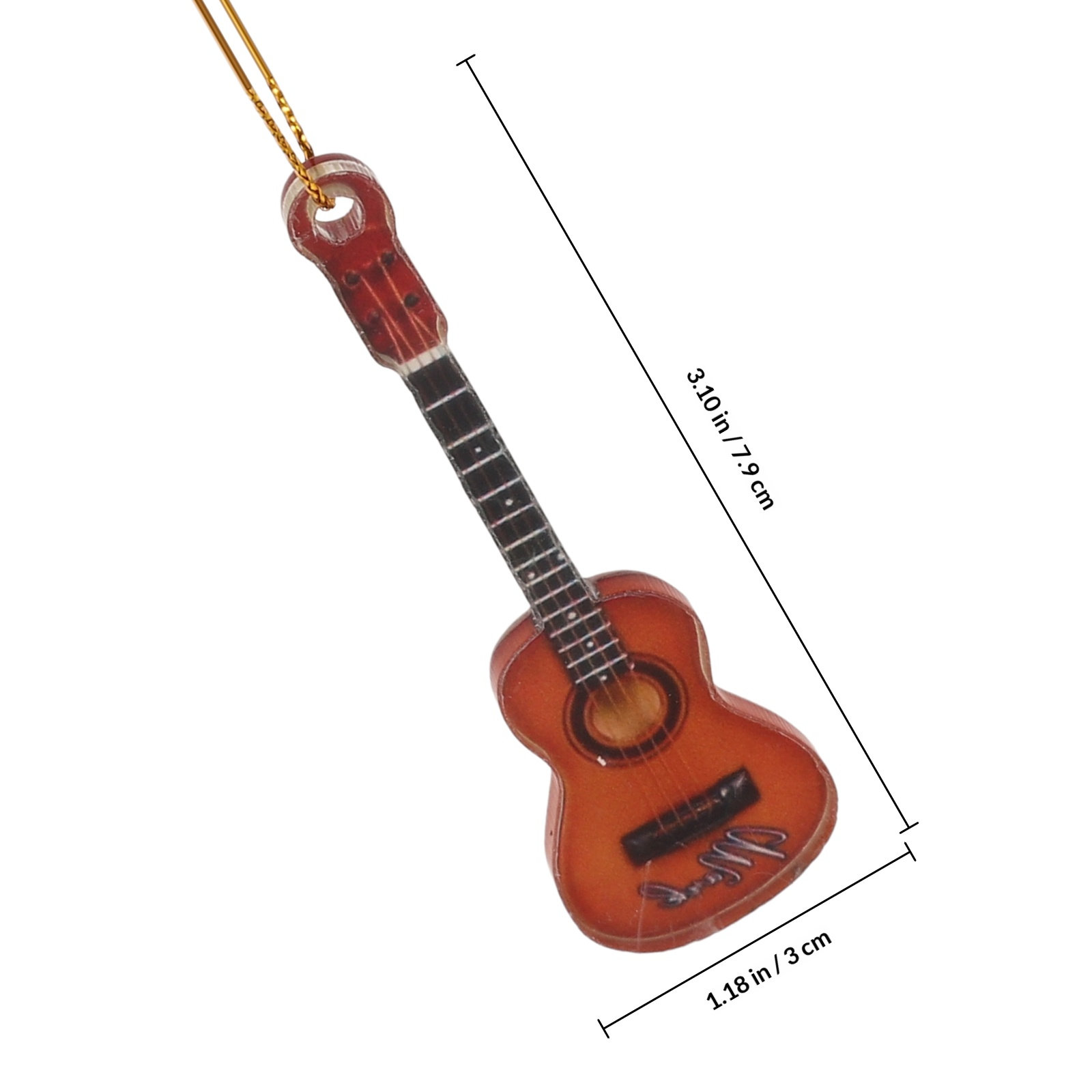10개 미니어처 기타 크리스마스 장식품, 거실 책상 선 - Musical Instrument Xmas Ornaments 리뷰 및 가격