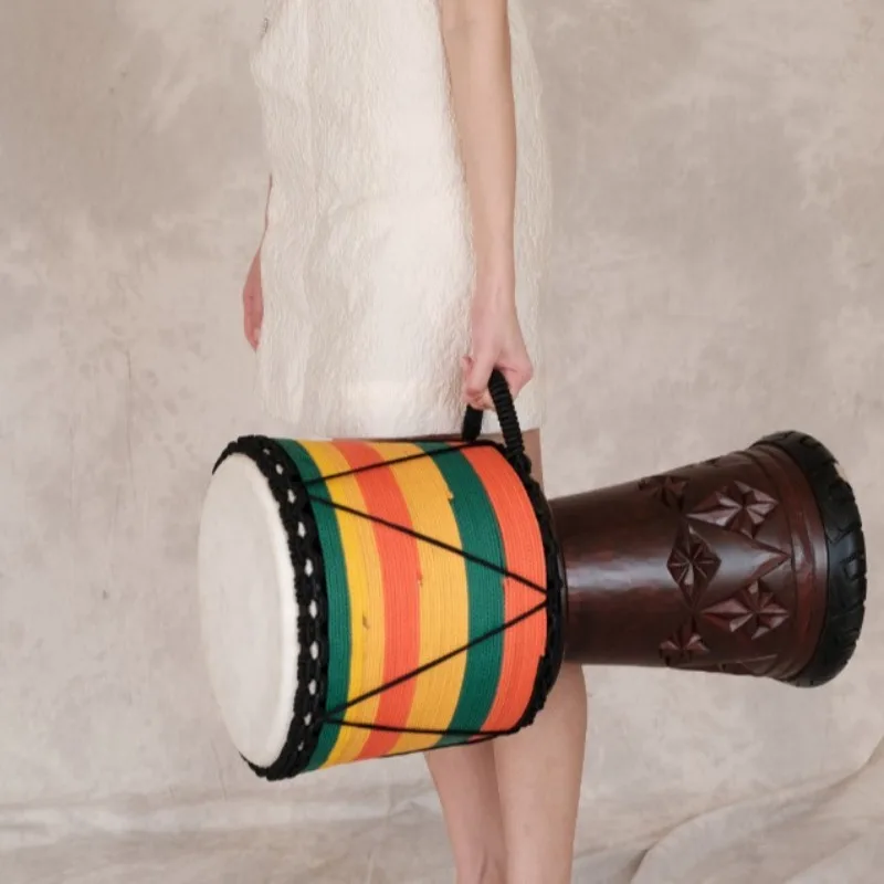 12 인치 Djembe 마호가니 아프리카 드럼 전문 염 - Musical Instrument Kit 리뷰 및 가격