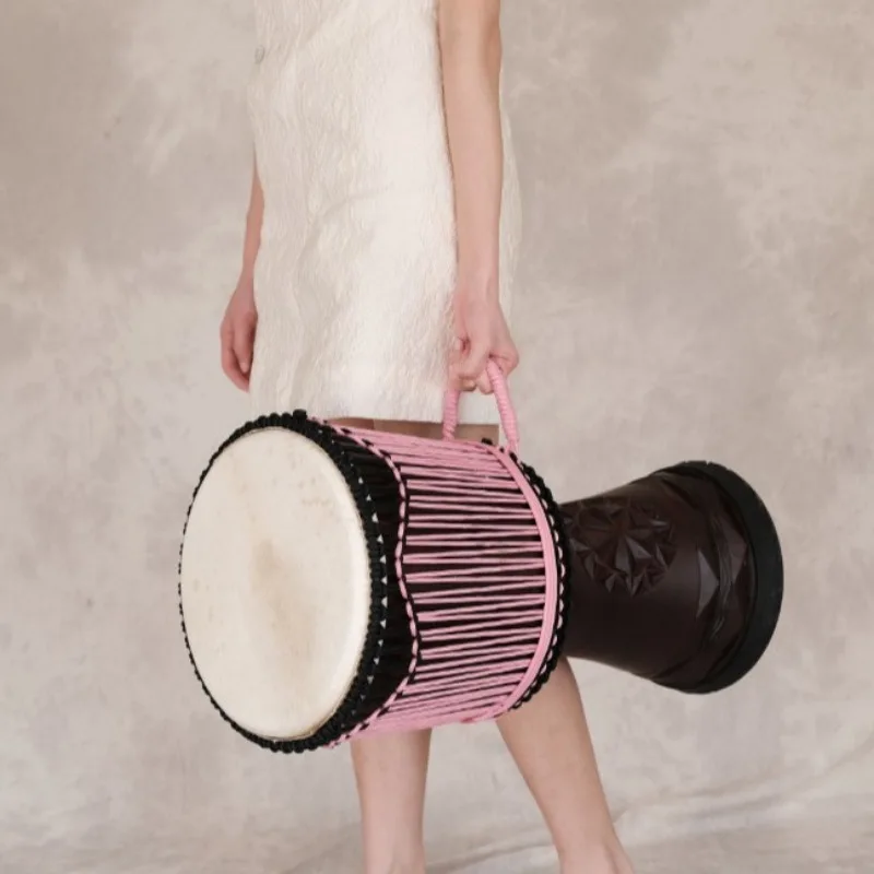 12 인치 Djembe 마호가니 아프리카 드럼 전문 염 - Musical Instrument Kit 리뷰 및 가격