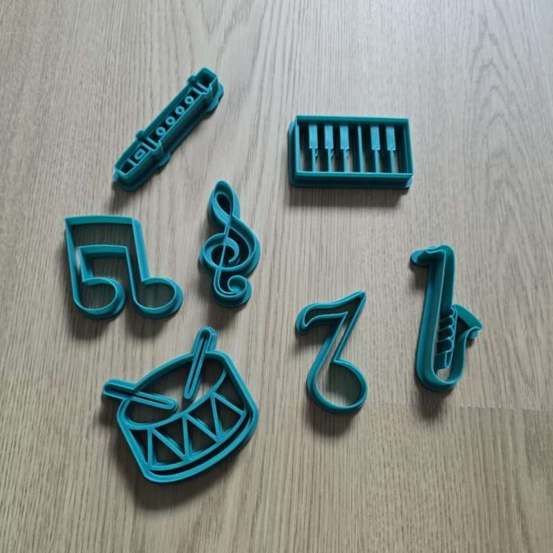 음표 악기 쿠키 커터 음악 기호 금형 퐁당 도구 베이킹 - Musical Instrument Symbols 리뷰 및 가격