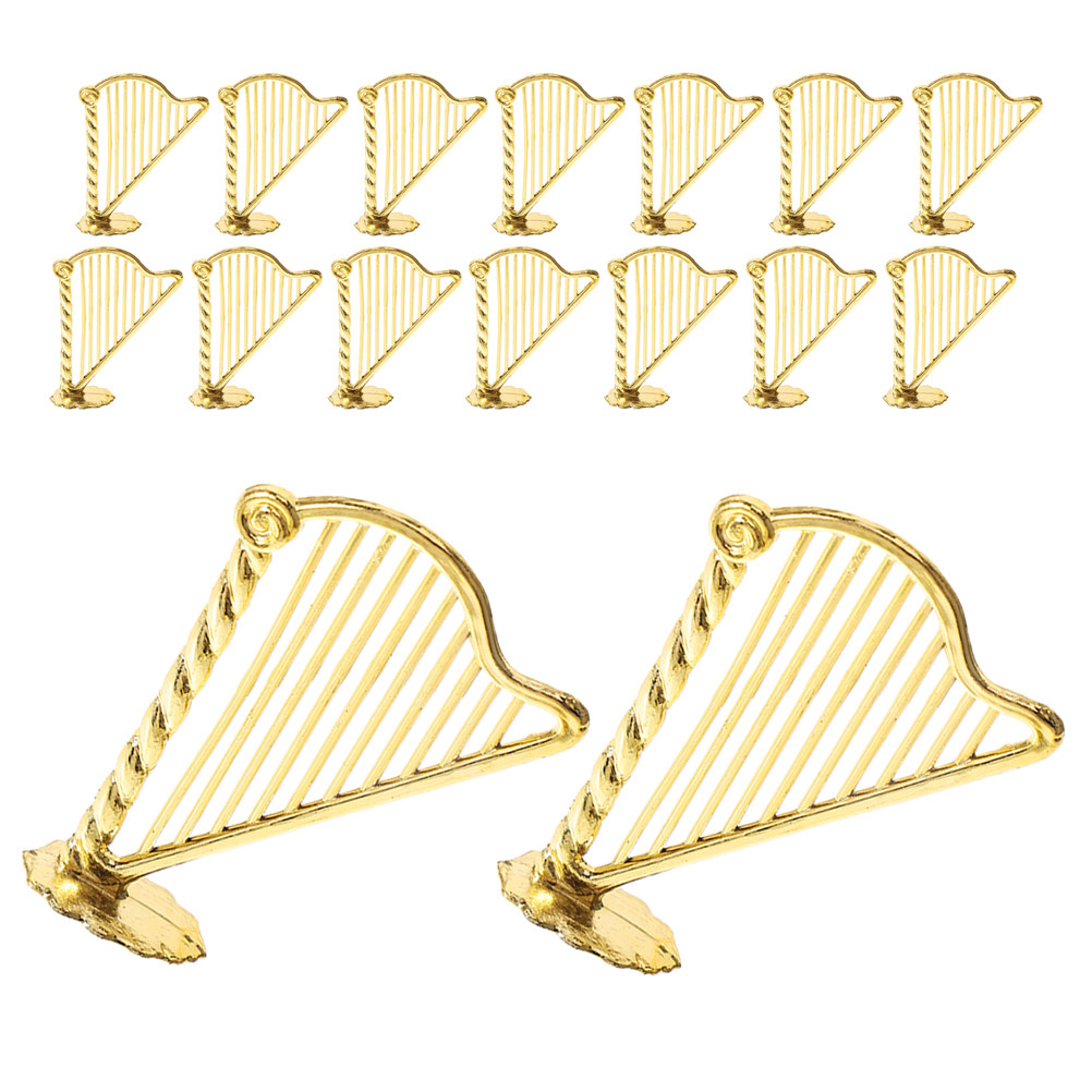 100Pcs 미니 하프 장식 참 작은 악기 펜던트 휴일 - Musical Instrument Xmas Ornaments 리뷰 및 가격